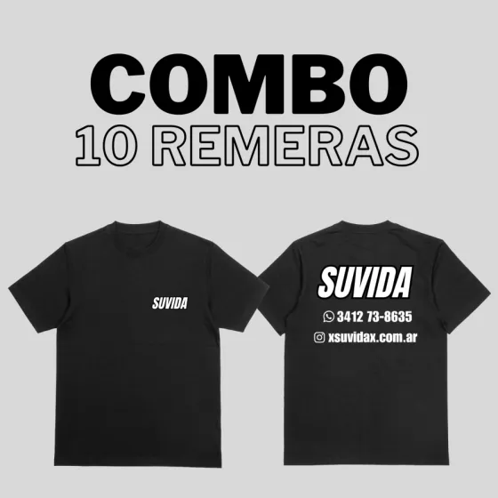 Combo 20 remeras
