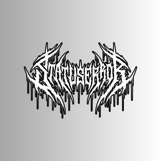 Status Error Death Metal Sticker