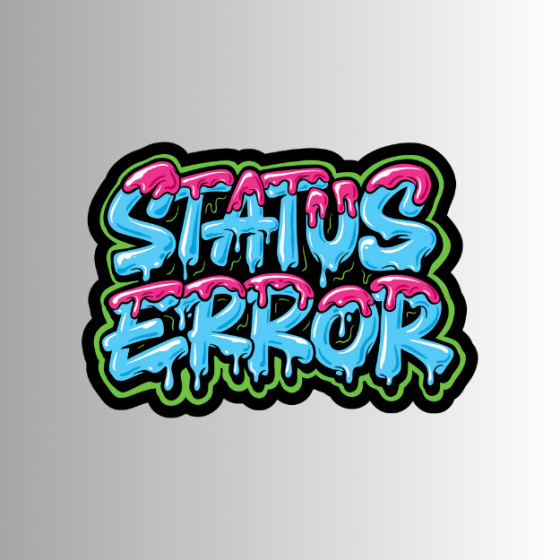 Status Error Slime Logo Sticker