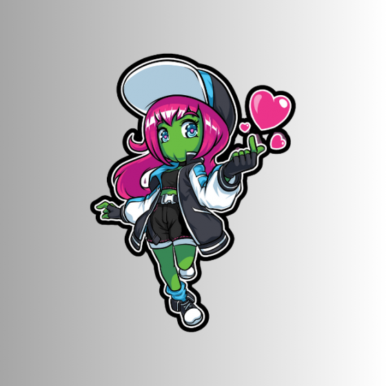 Status Error Lady Love Sticker
