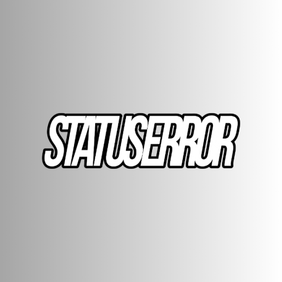 Status Error No Frills Logo Sticker
