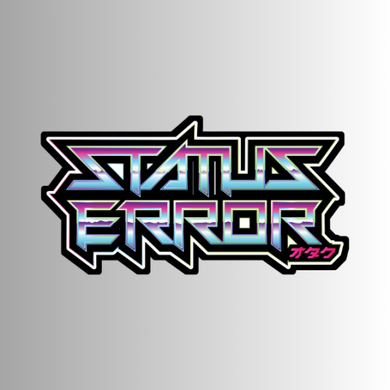 Status Error Logo Sticker (Chrome Look)