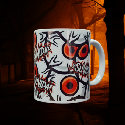 Taza ojitos.