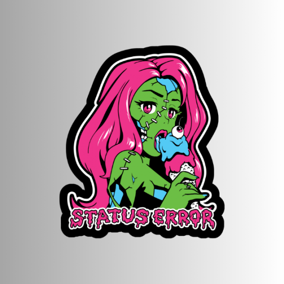 Status Error New Ice Cream Girl Sticker